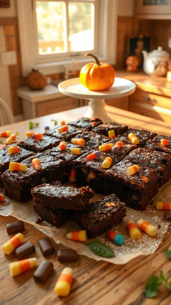 candy filled chocolate brownies recipe