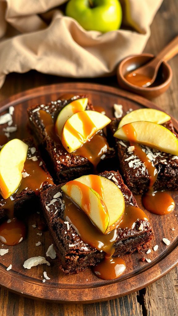 caramel apple brownie delight