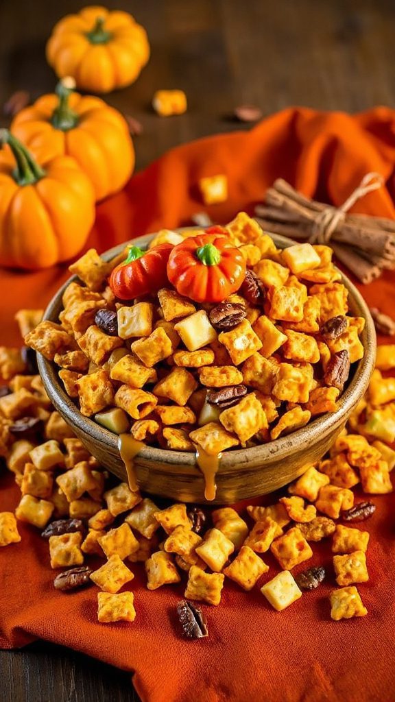 caramel apple cereal snack