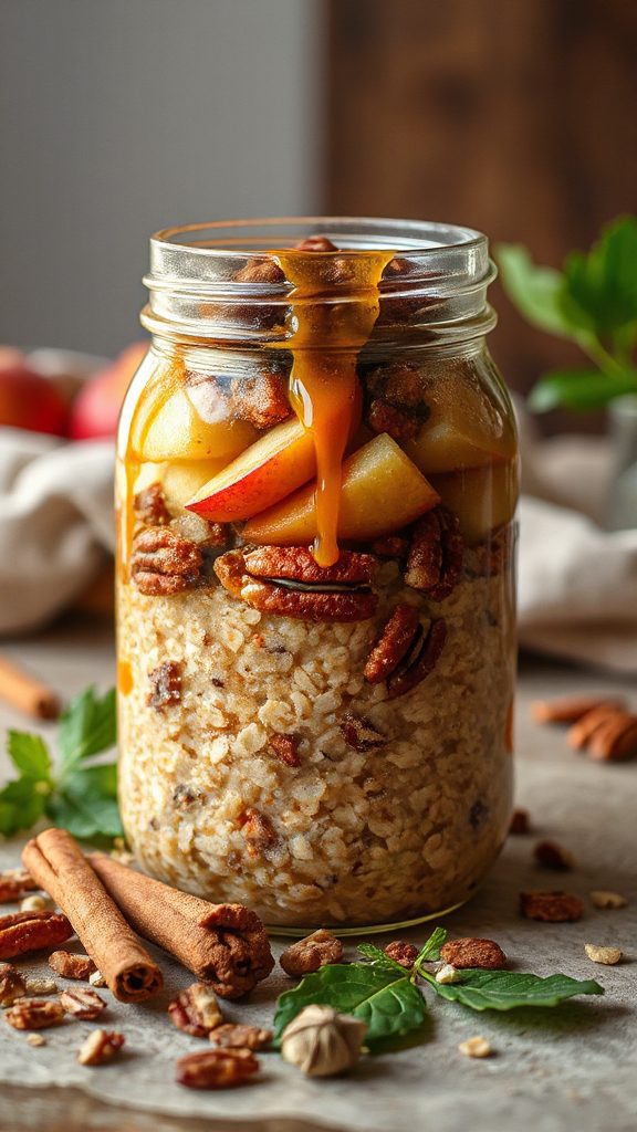 caramel apple chai oatmeal