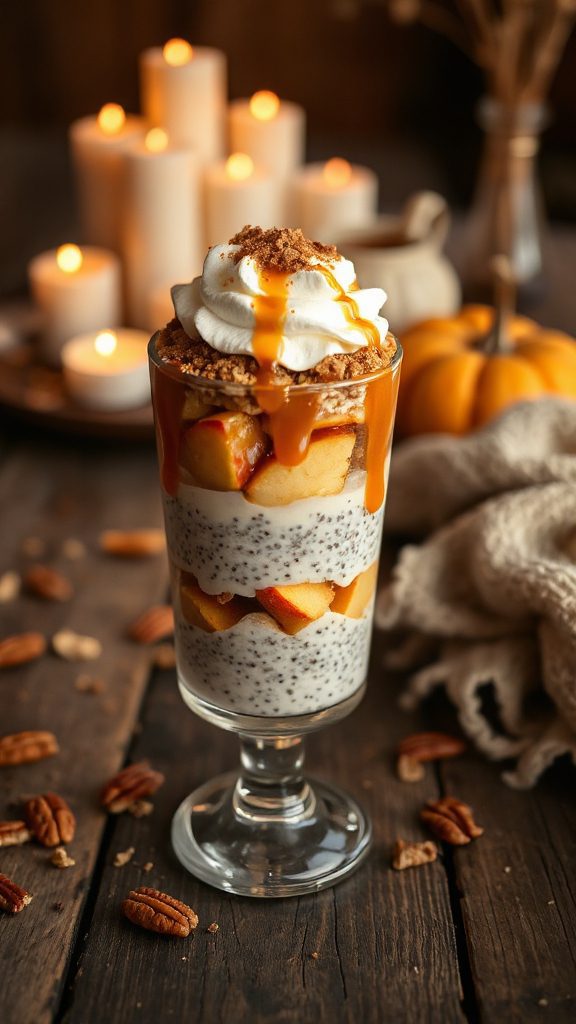 caramel apple chia parfait
