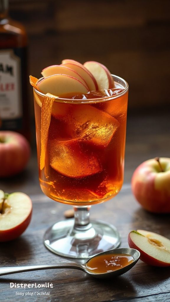 caramel apple cocktail delight