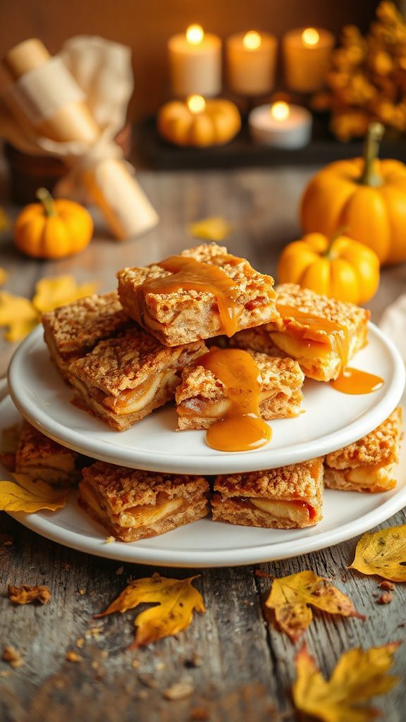 caramel apple dessert bars
