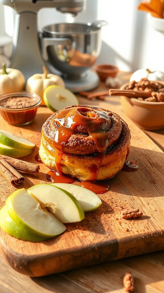 caramel apple pie rolls