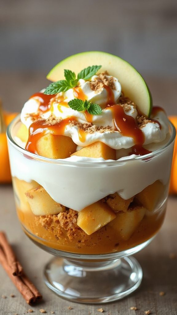 caramel apple pumpkin trifle