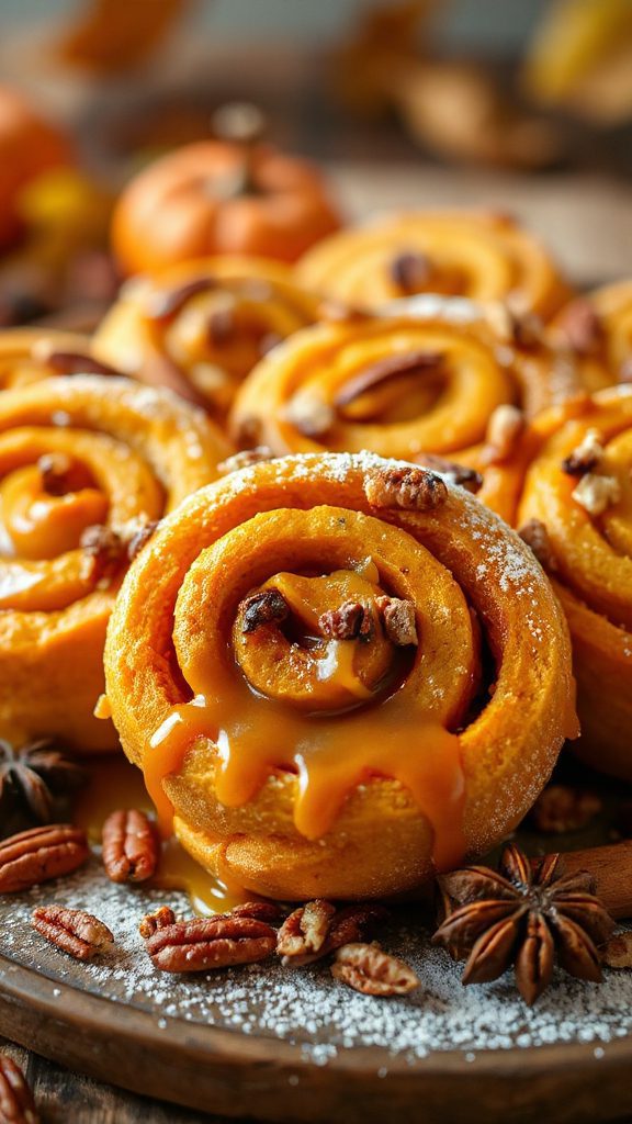 caramel pecan pumpkin dessert