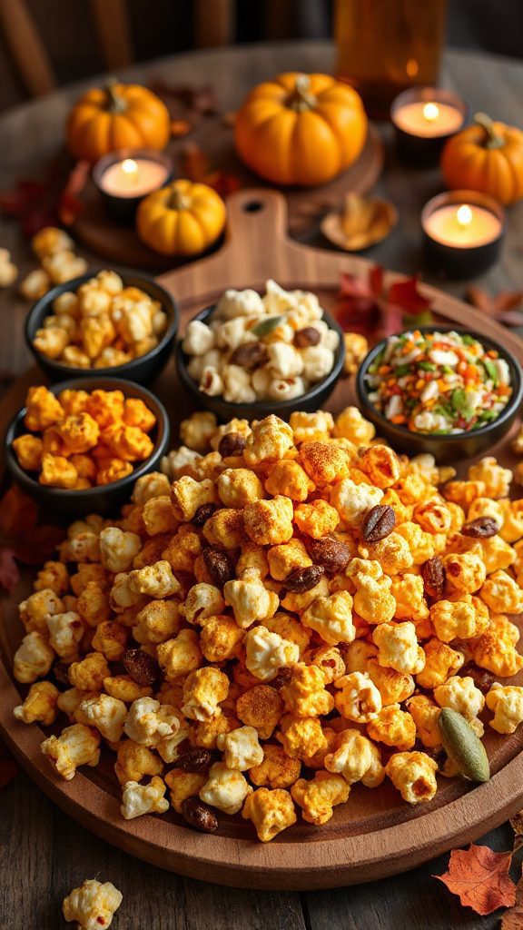 caramel popcorn pumpkin spice