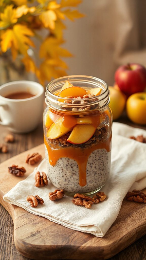 caramelized apple chia pudding