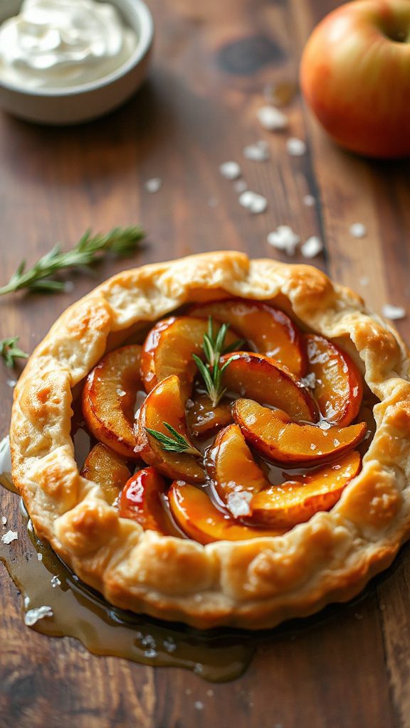 caramelized apple pastry tart