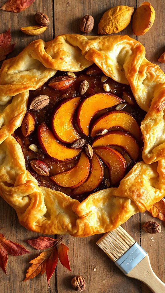 caramelized apple pumpkin galette