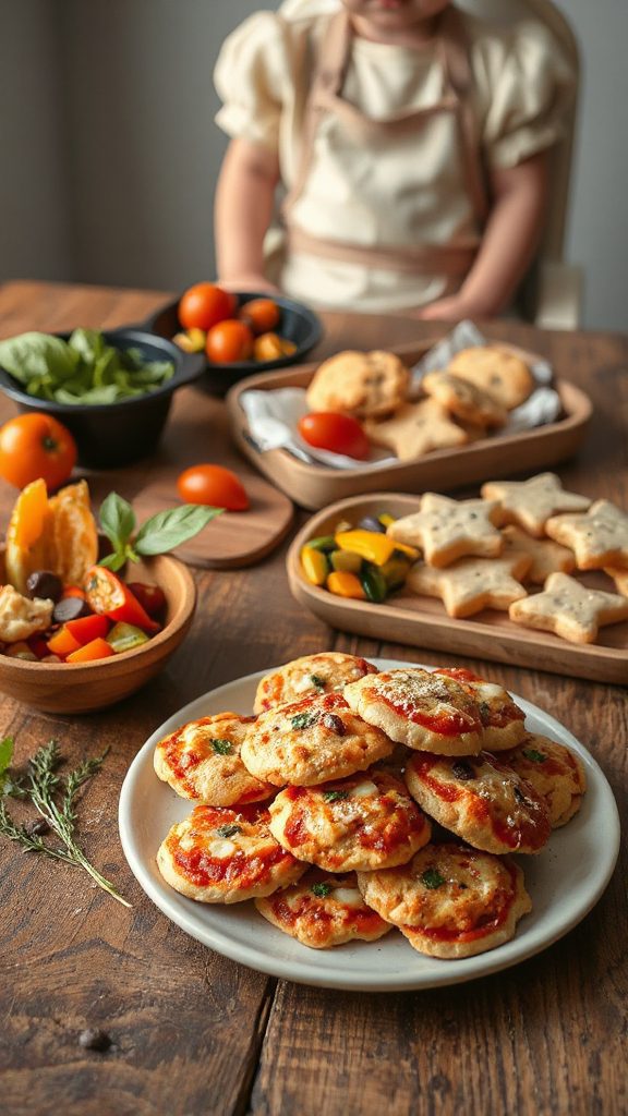 cauliflower based healthy pizza bites