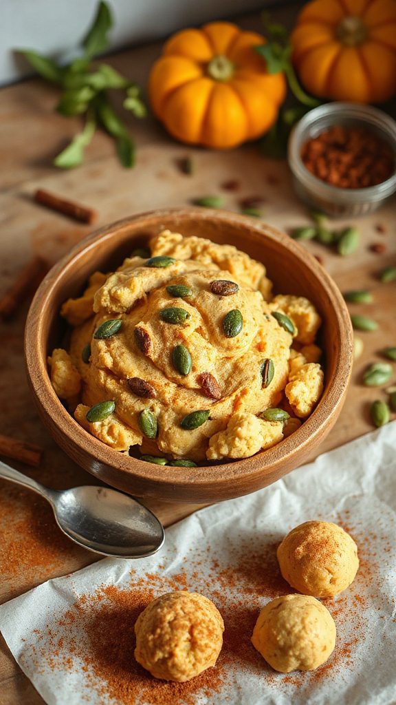 cauliflower pumpkin snickerdoodle dough