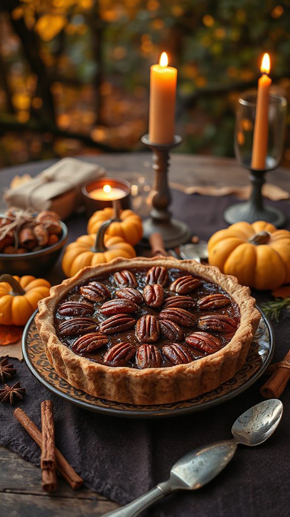 chai spiced pecan pie delight