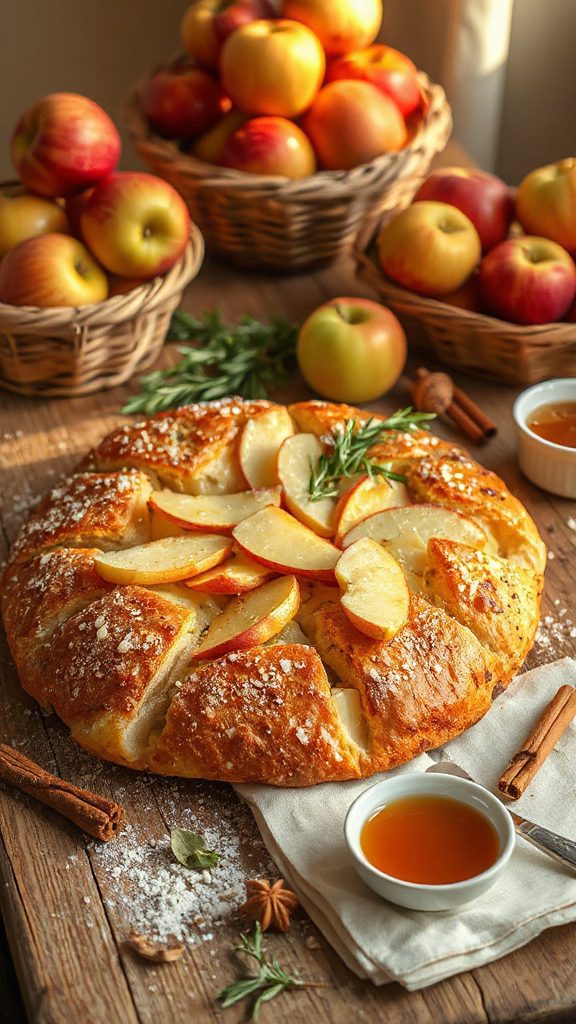 cheddar apple sourdough focaccia