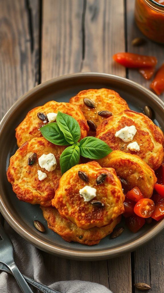 cheese filled pumpkin fritters recipe