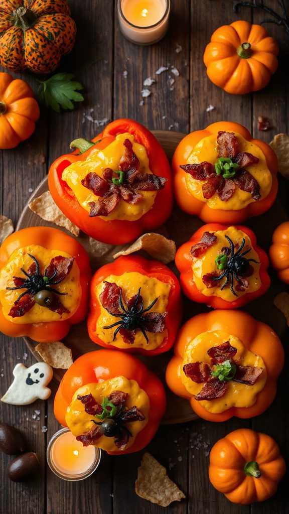 cheesy bacon pumpkin appetizers