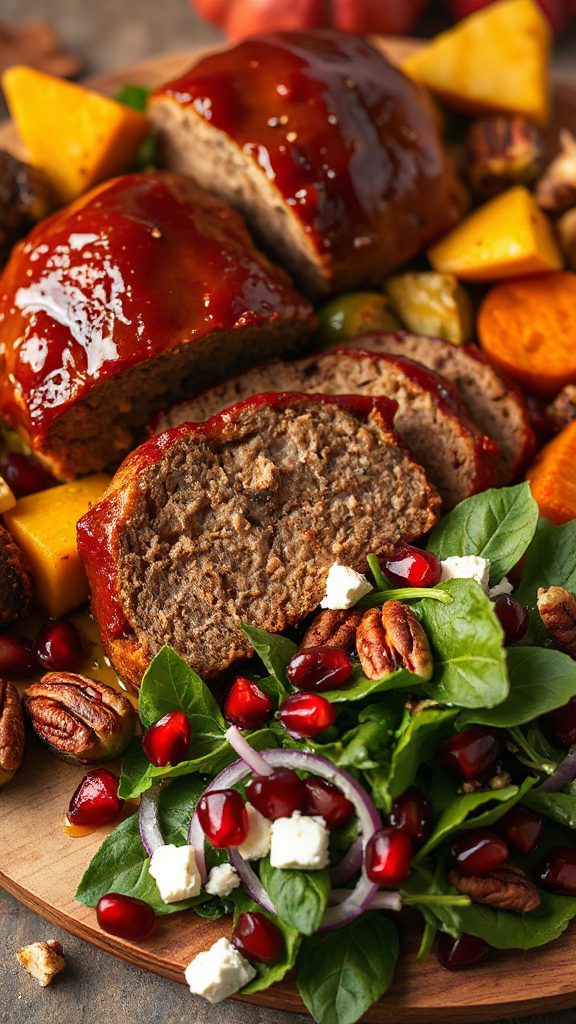 cheesy bourbon meatloaf salad