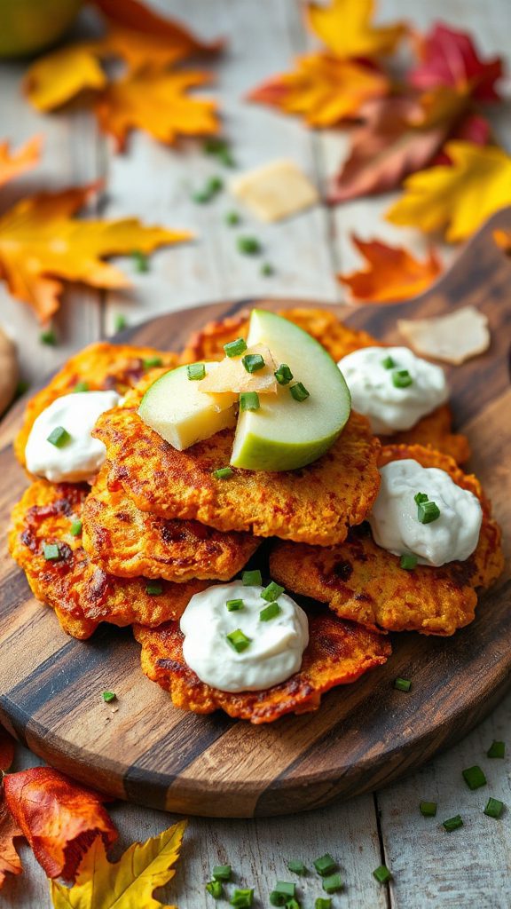 cheesy chive potato pancakes