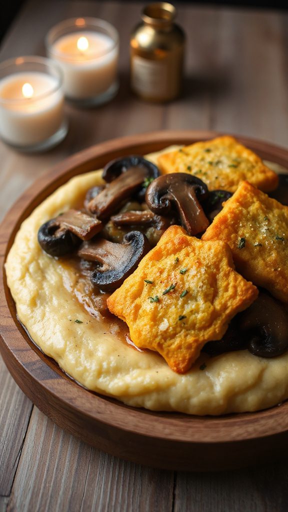 cheesy polenta cakes recipe