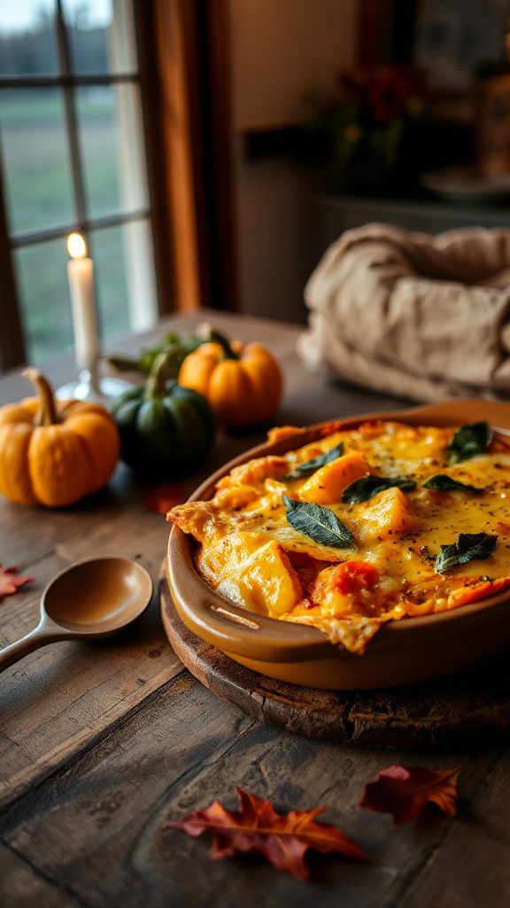 cheesy pumpkin squash gratin