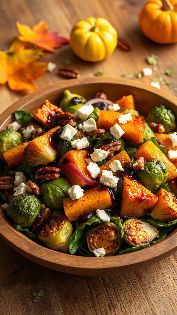 cheesy roasted brussels sprouts salad