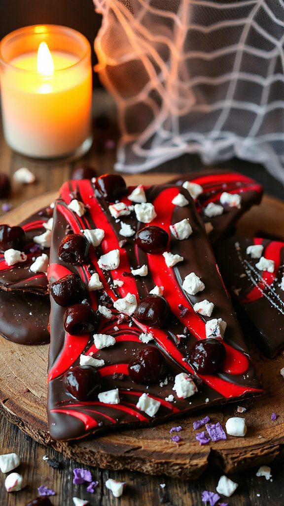 cherry chocolate halloween treat