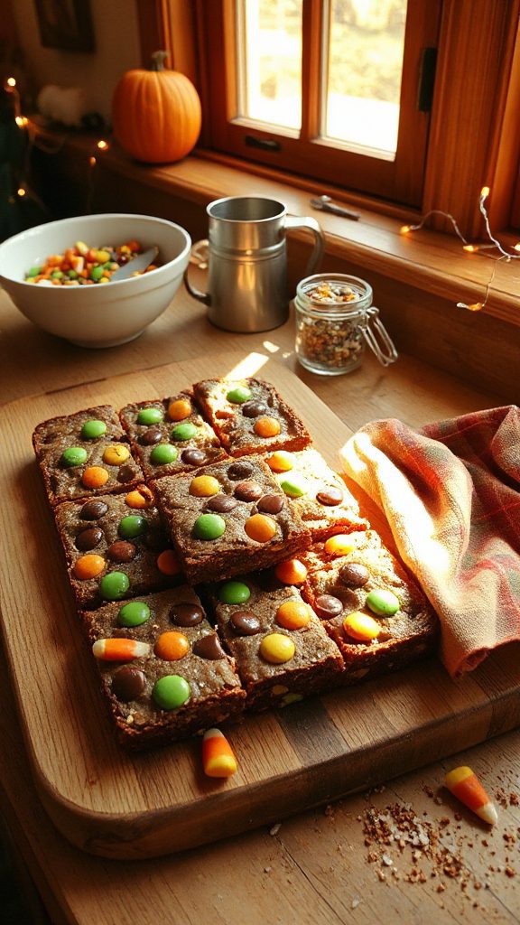 chewy colorful cookie bars