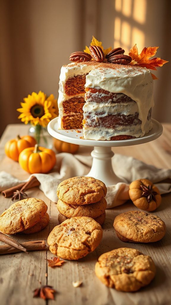 chewy pumpkin spice cookies