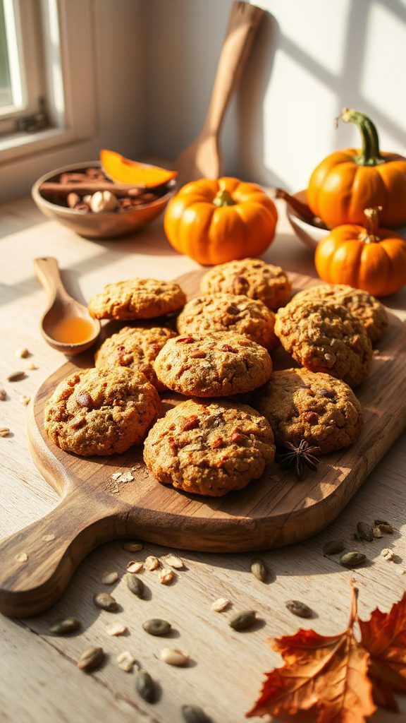 chewy vegan pumpkin cookies