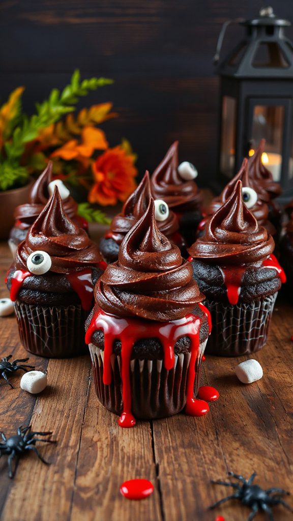 chilling halloween dessert cupcakes