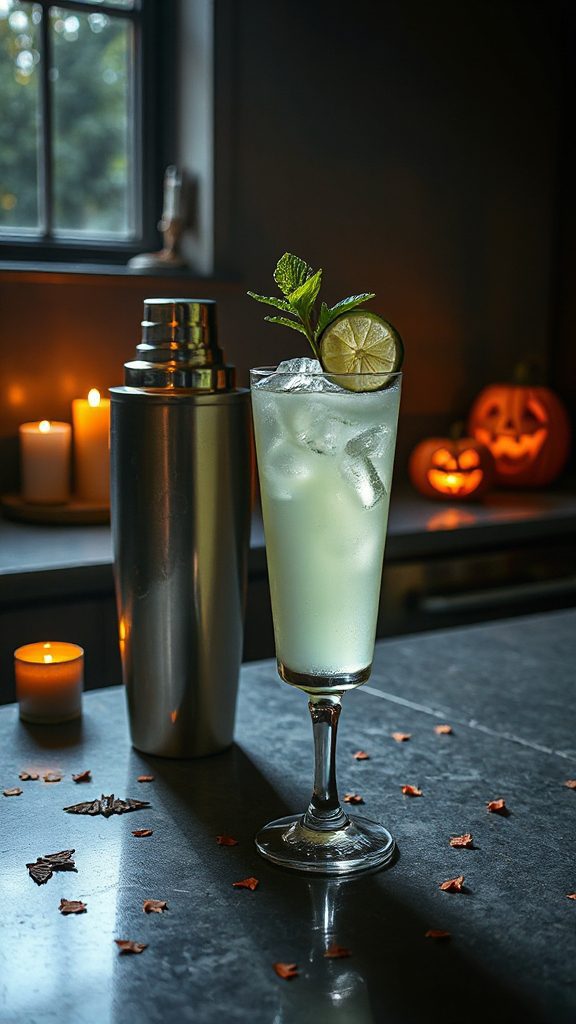 chillingly refreshing halloween cocktail