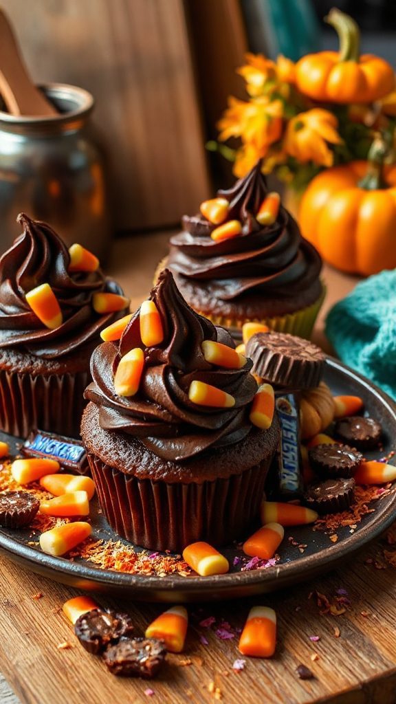 chocolate candy cupcakes recipe