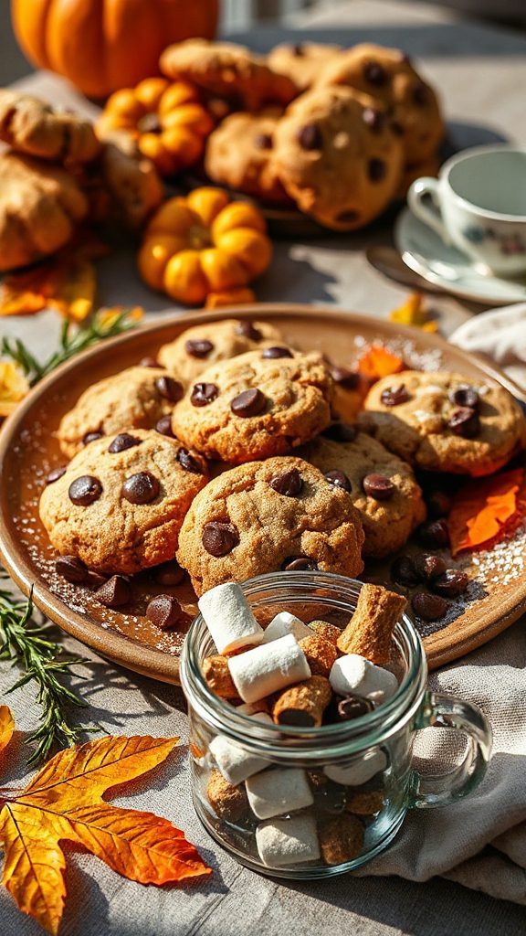 chocolate chip almond cookies