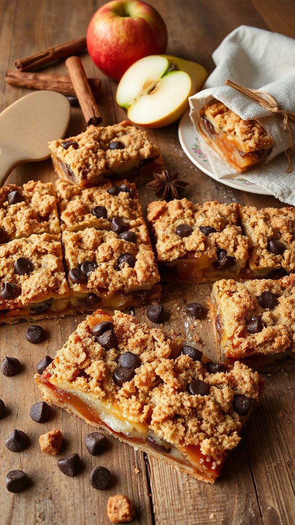 chocolate chip crumble bars