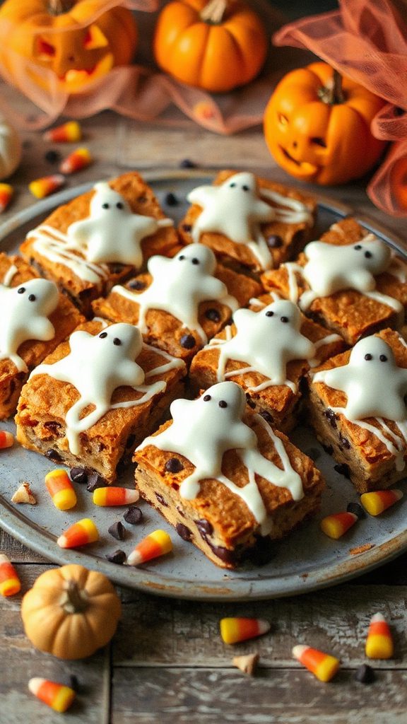 chocolate chip ghost bars
