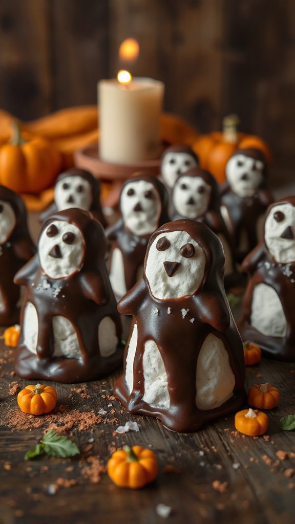 chocolate covered banana ghosts