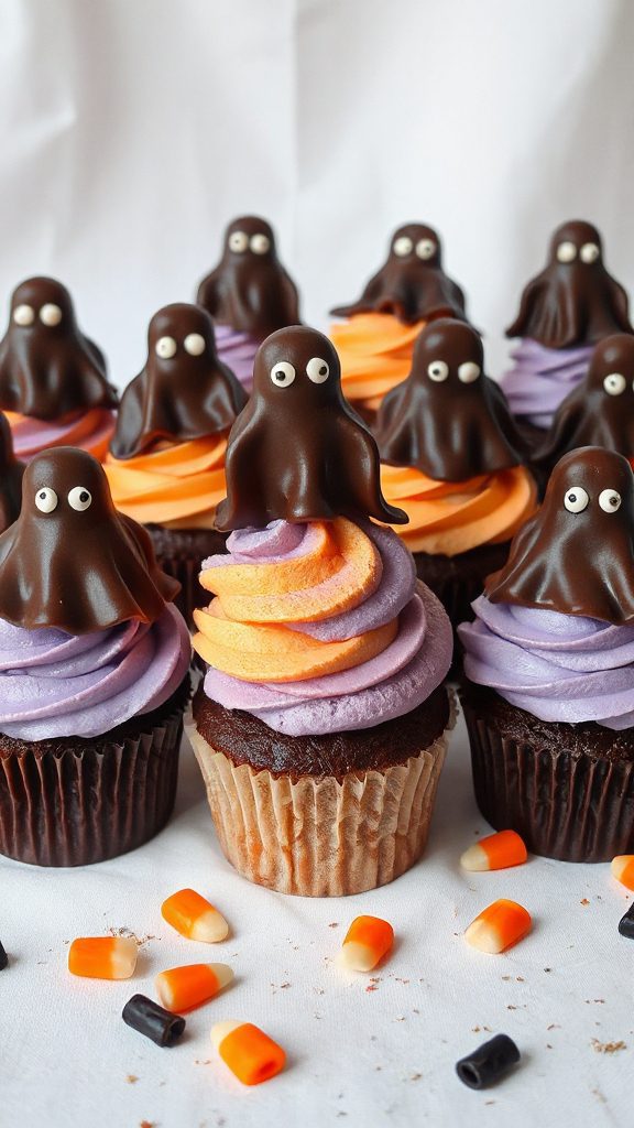 chocolate covered marshmallow ghosts