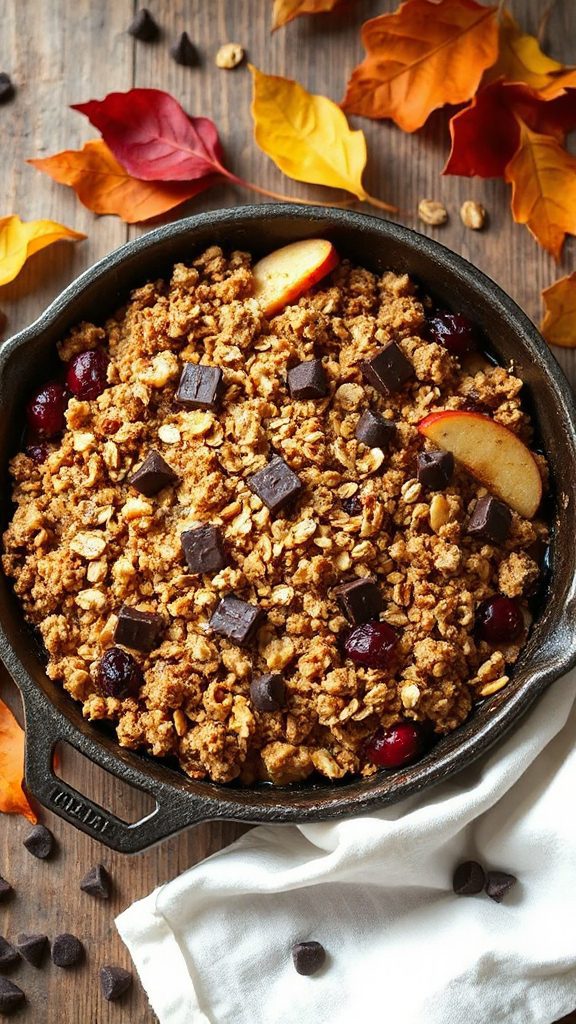 chocolate cranberry apple dessert