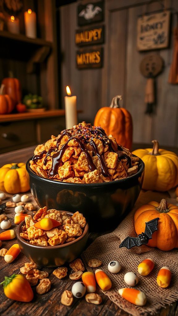 chocolate drizzle chex mix