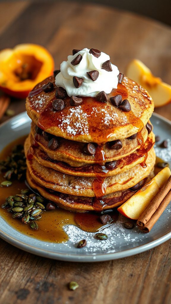 chocolate pumpkin pancakes recipe
