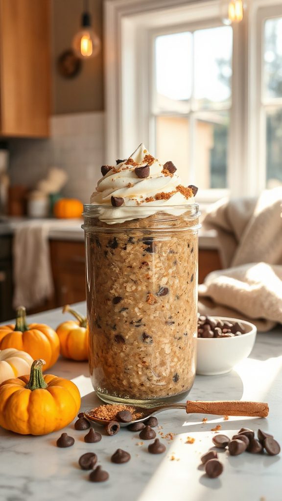 chocolate pumpkin pie oats
