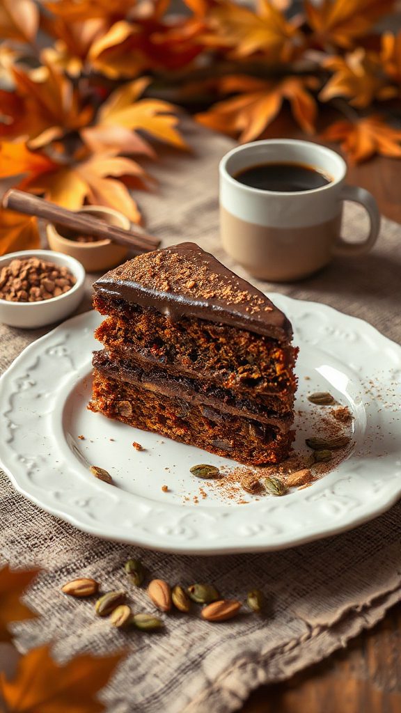 chocolate pumpkin protein cake