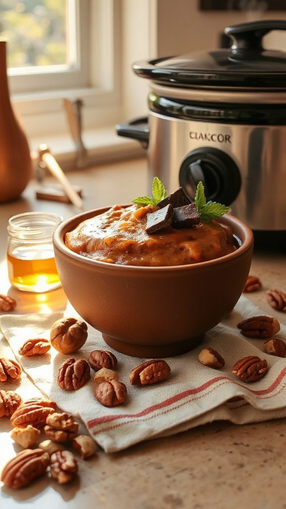 chocolate pumpkin yogurt dessert