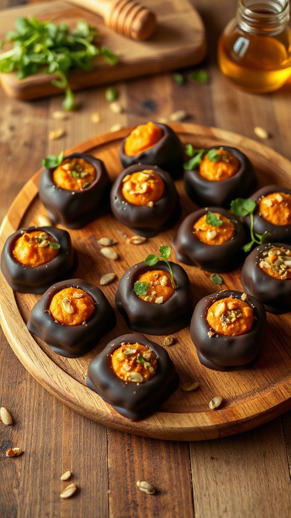 chocolate wasabi pumpkin treats