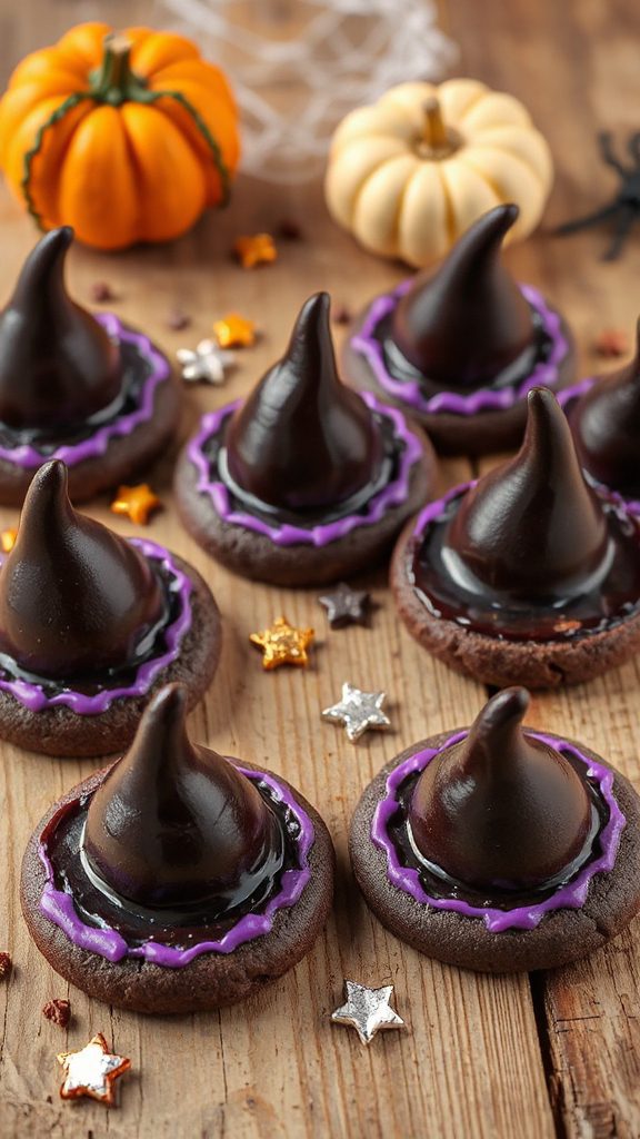 chocolate witch hat desserts