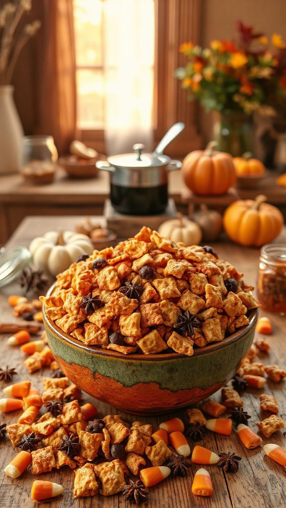 chocolatey autumn snack mix