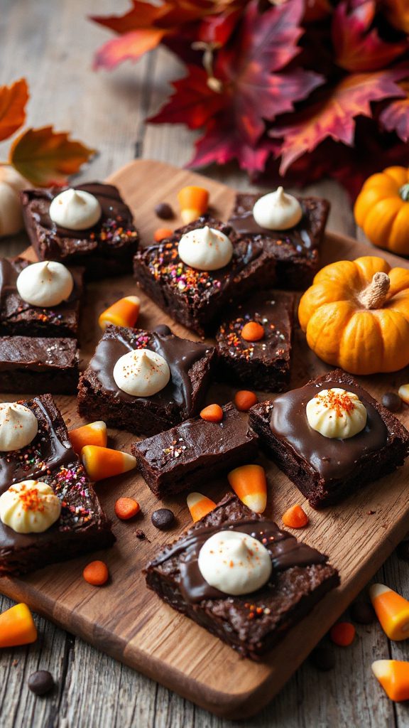 chocolatey halloween brownie treats