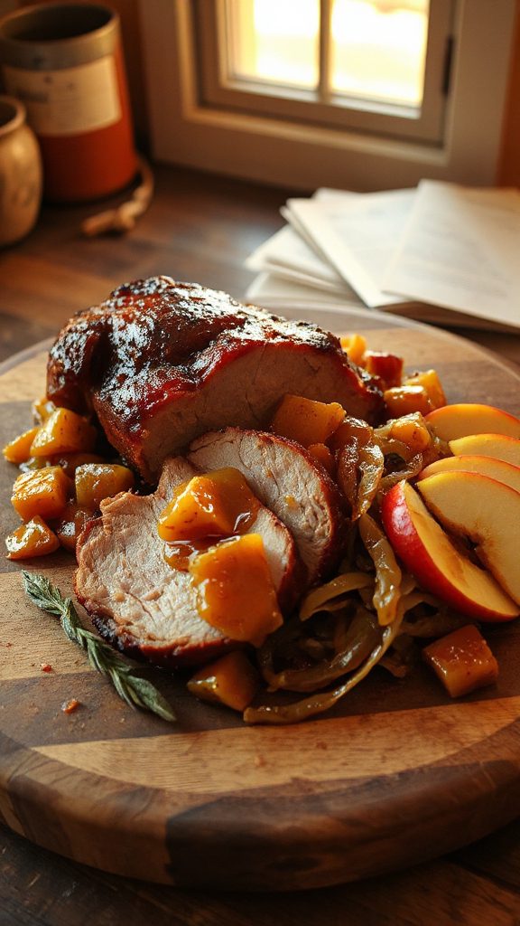 cider braised pork shoulder dish