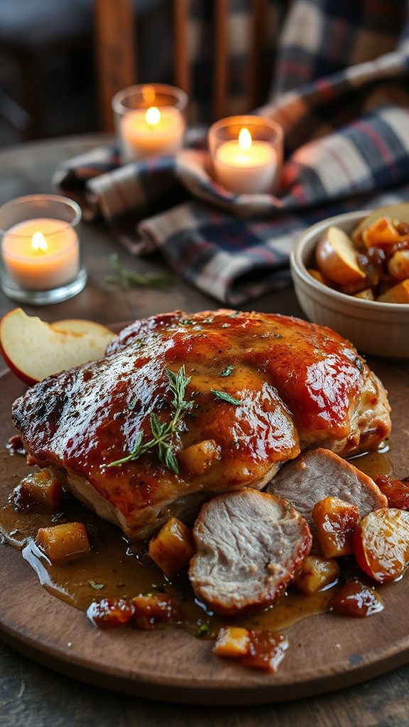 cider infused slow cooked pork