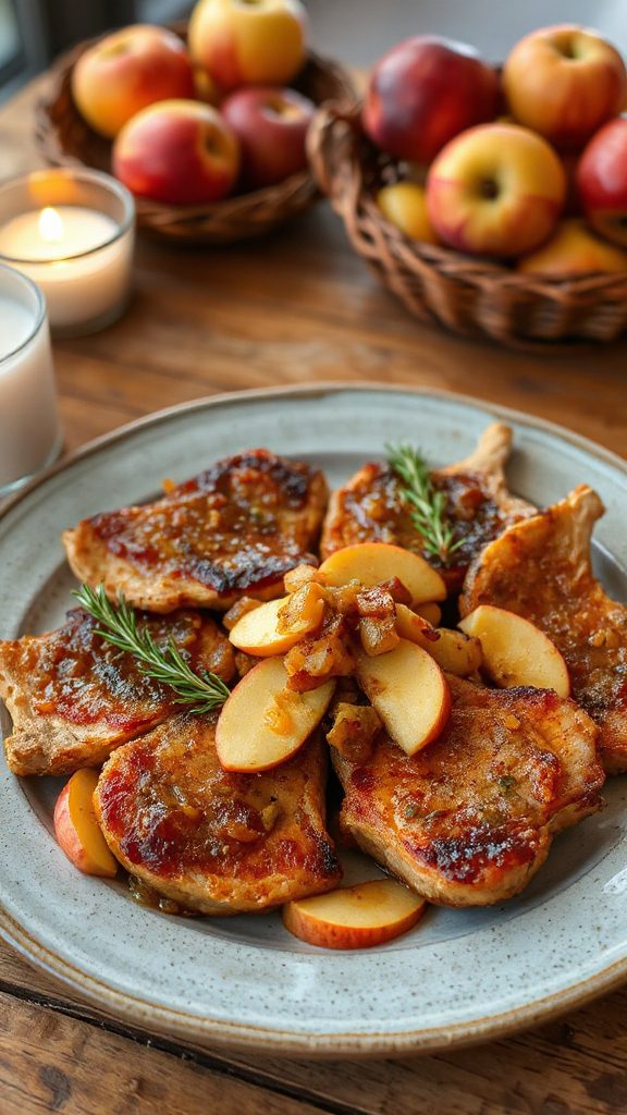 cider mustard pork chops recipe